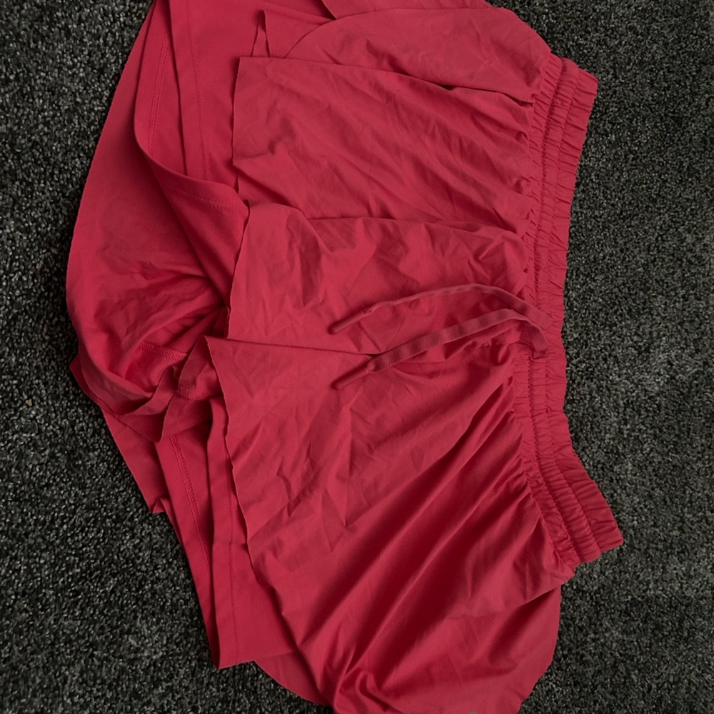 Vibrant Red Skirt with Elastic Waistband